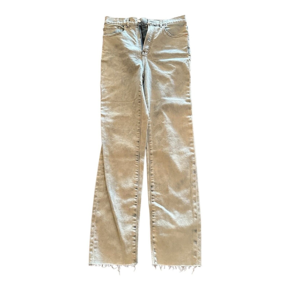 Express Girls Bleach Wash Jeans 5 Pocket Super  High Rise Size 4R Slim Ankle‎